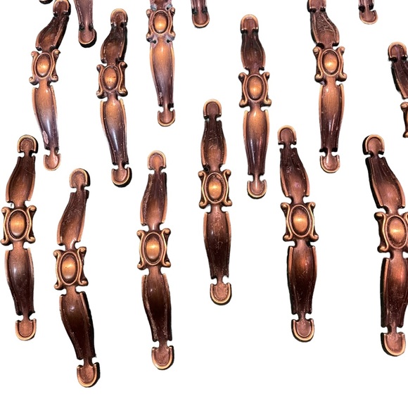 Vintage Brass MCM LOT (30) Kitchen Cabinet Handles Drawer Pulls DIY Restoration - Picture 13 of 16